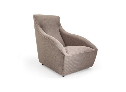 Stylish, comfortable club chair with velvet cover for stylish living rooms